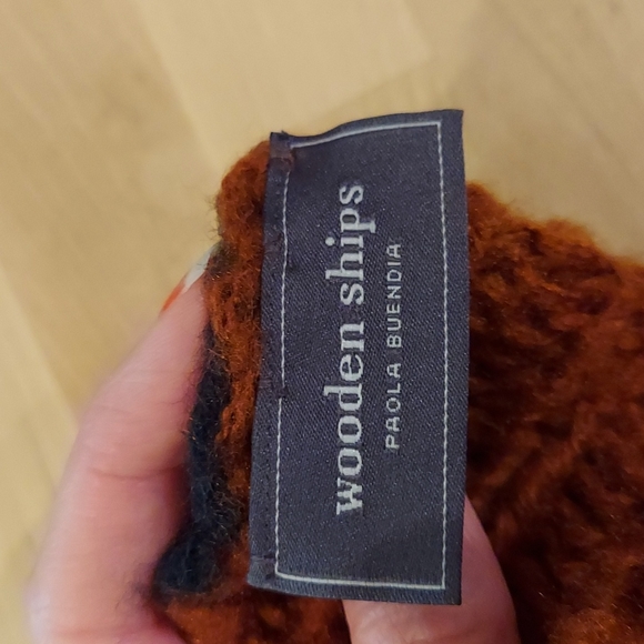 Colorblocked Infinity Scarf in Fall Colors - Picture 4 of 5